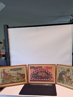 Vtg TRIO 3 Art Prints By EMEK. Renowned Artist Top Concert Poster Artist. Rare